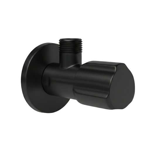 Robinet colțar 02  1/2" x 3/8" Black  1