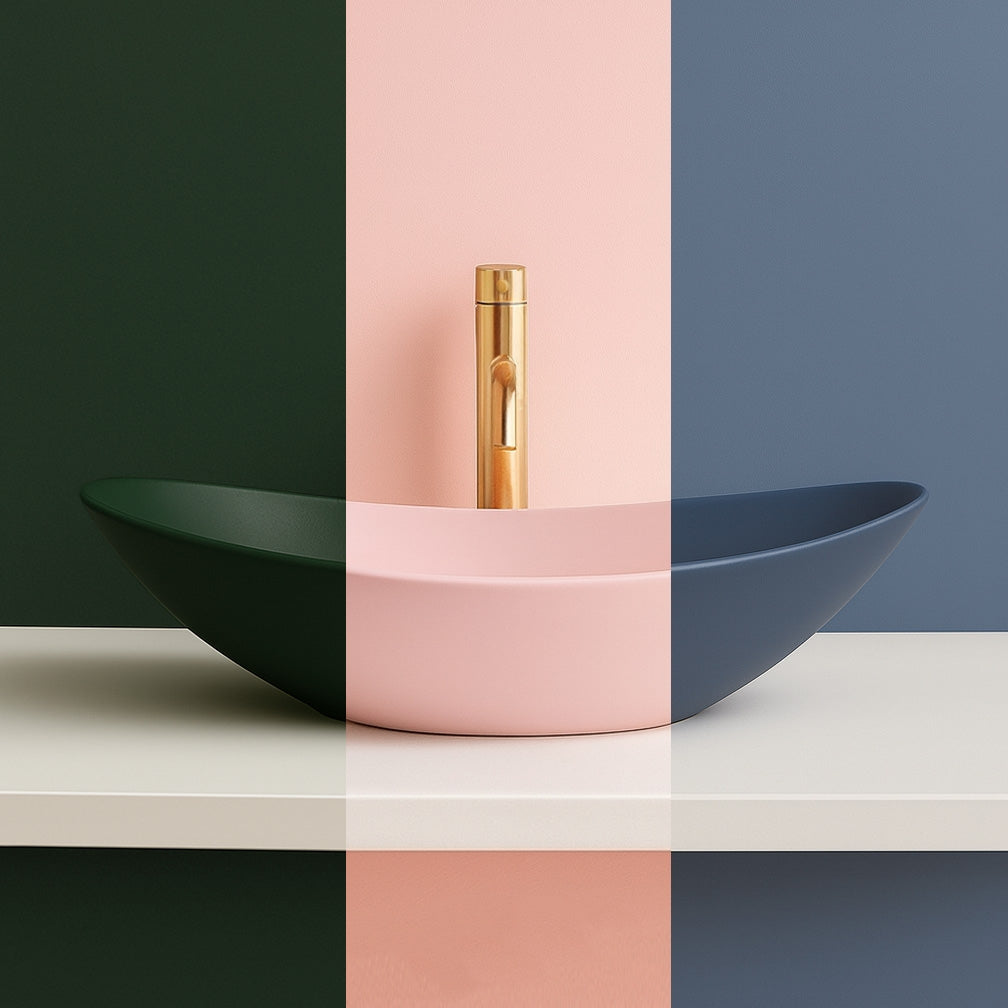 Lavoar Pentru Blat Rea Royal Powder Pink Matt  5