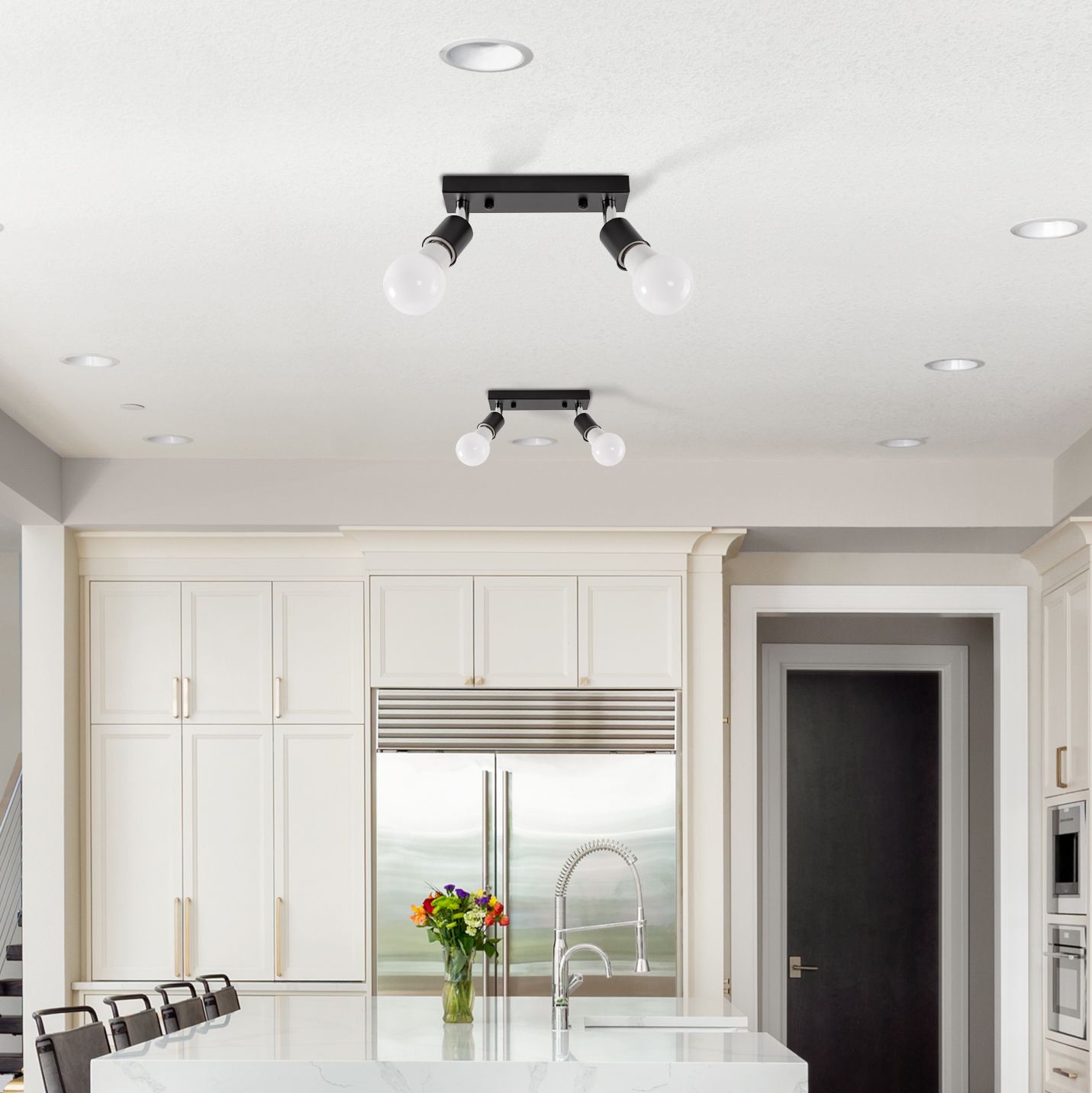 Lampa DE TAVAN Reflector Black APP696-2C  6