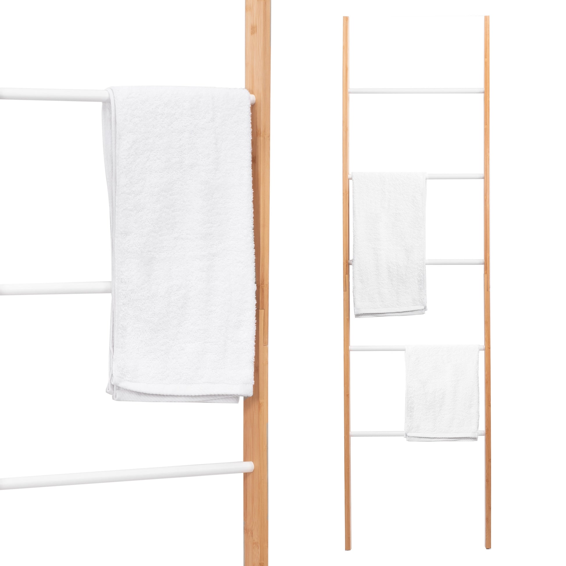 Raft Pentru Carti Înalt Bambus 186cm  1