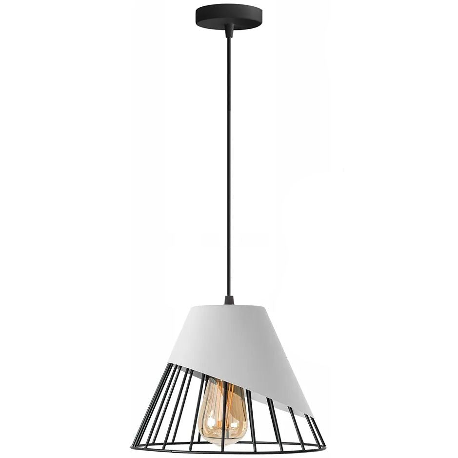 LAMPA DE TAVAN SUSPENDABILA METAL alb APP228-1CP  2