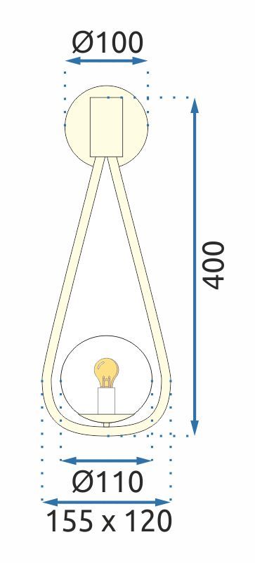 LAMPA de perete APLICA din sticla Sfera GOLD APP603-1W  7