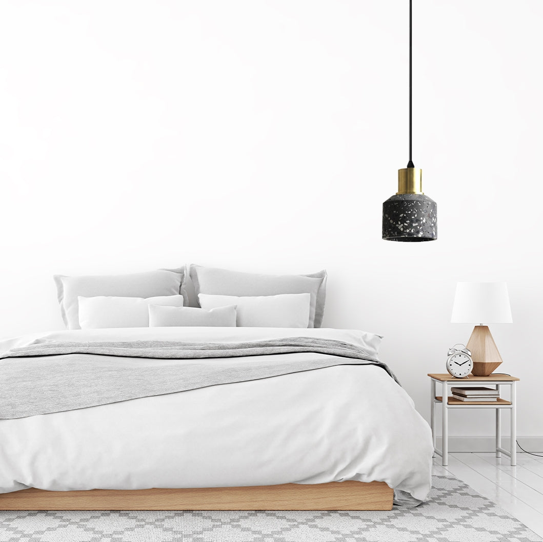 Lampă De Tavan Suspendată Din Beton Lastri Black APP930-1CP  4
