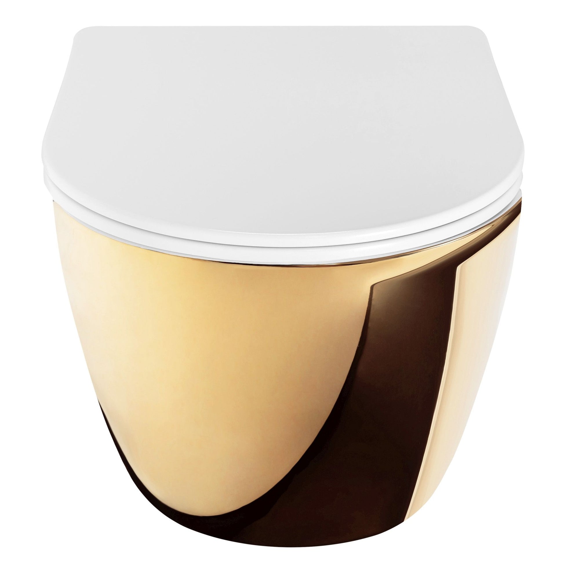 Vas WC suspendabil Rea Carlo Mini Tornado NF WHITE GOLD  3