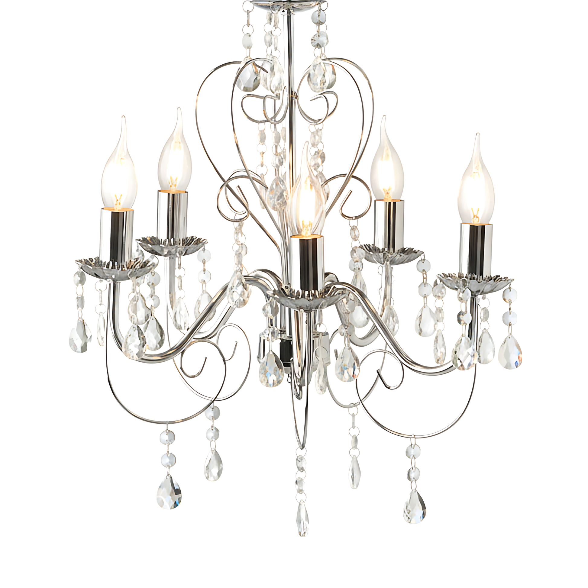 Lampă Suspendată Ebt008-5cp Chrome  5