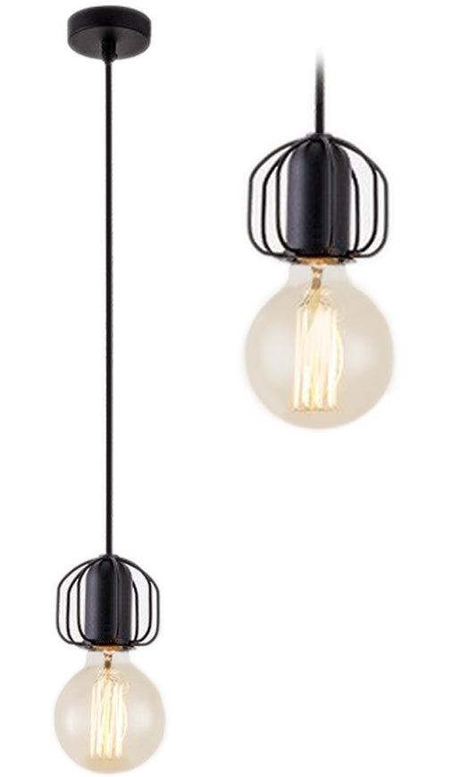 Lampa De Tavan Suspendabila Loft Black APP591-1CP  1