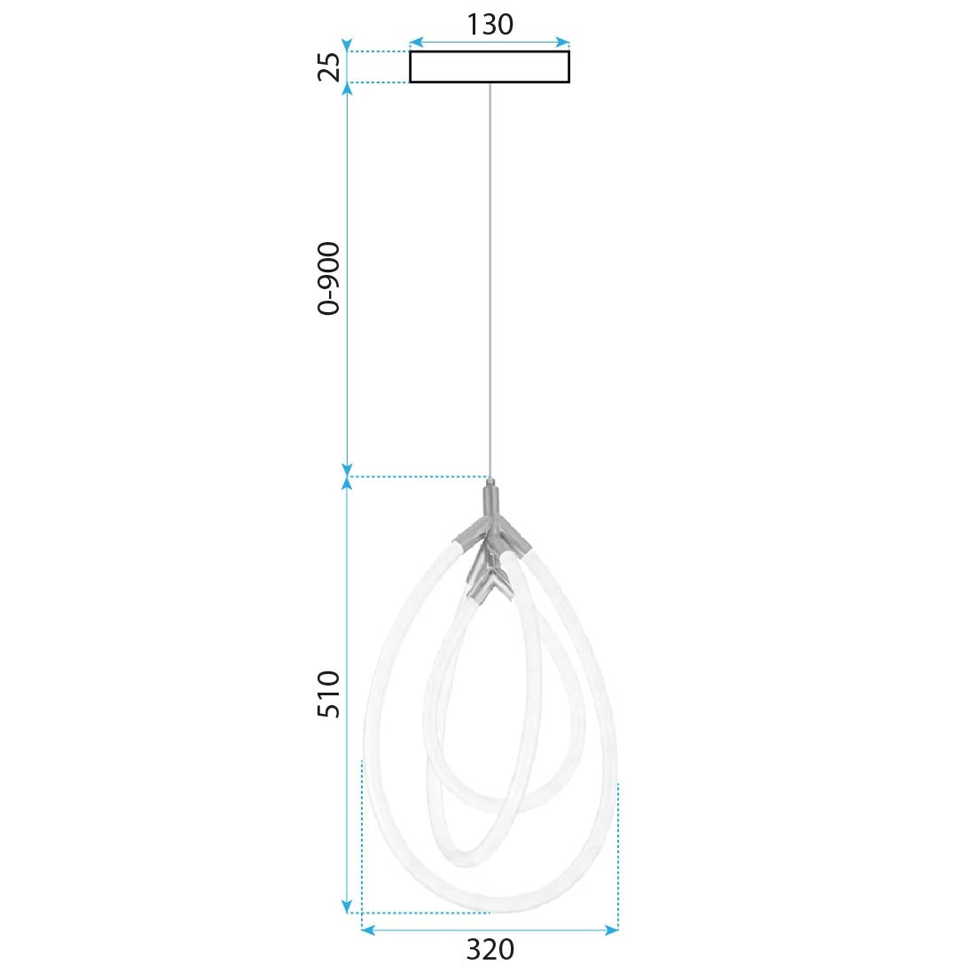 Lampa Led G018-cp Gold  7