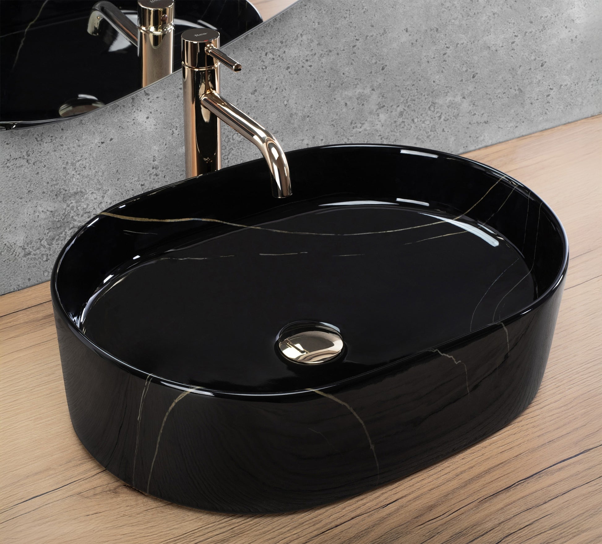 Lavoar Pe Blat Rea Nadia 50 Black Stone  3