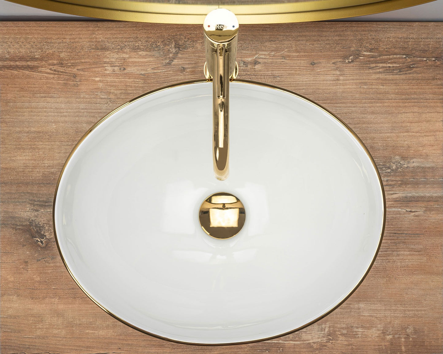 Lavoar pentru blat Rea Sofia Gold Edge 4