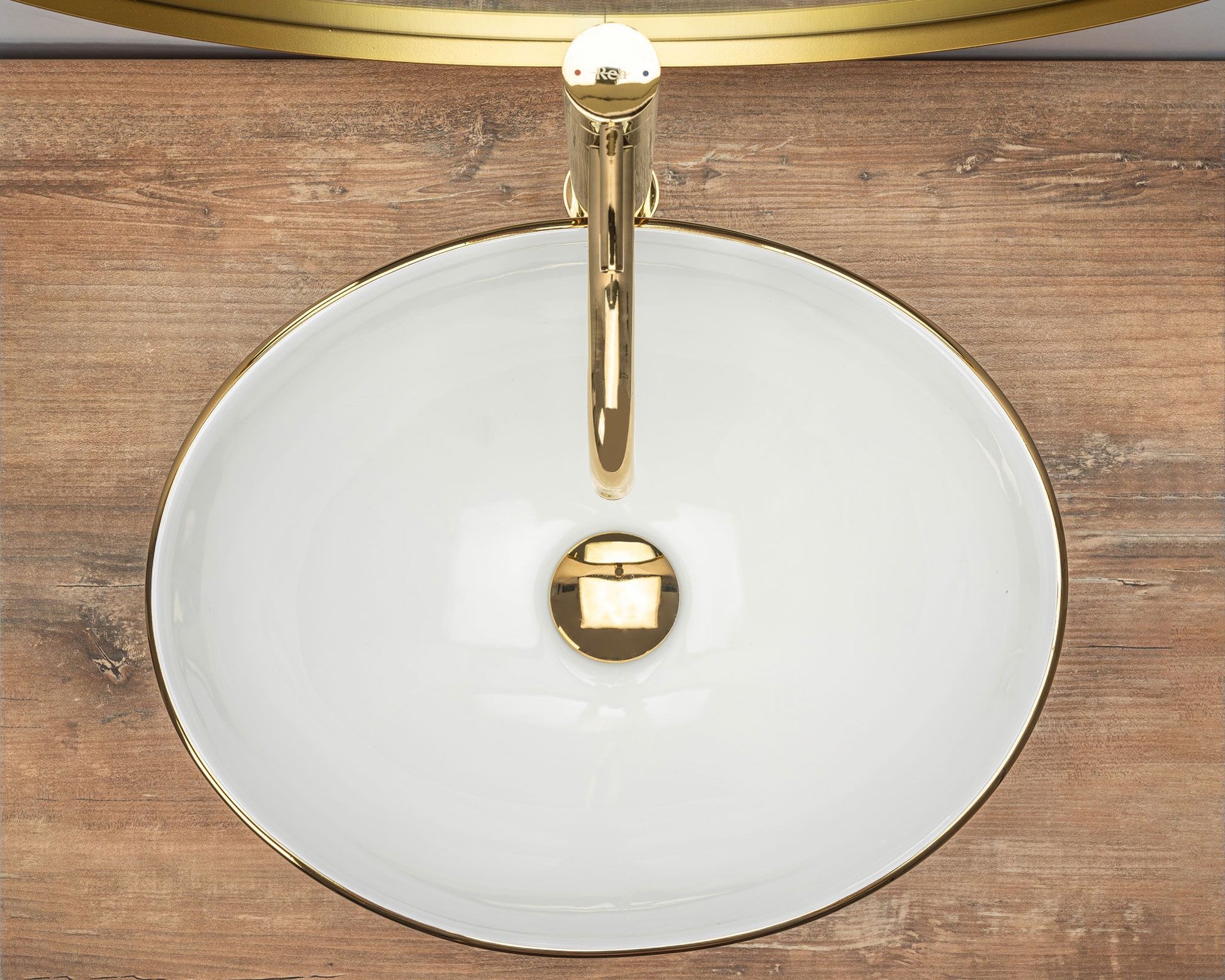 Lavoar pentru blat Rea Sofia Gold Edge 4