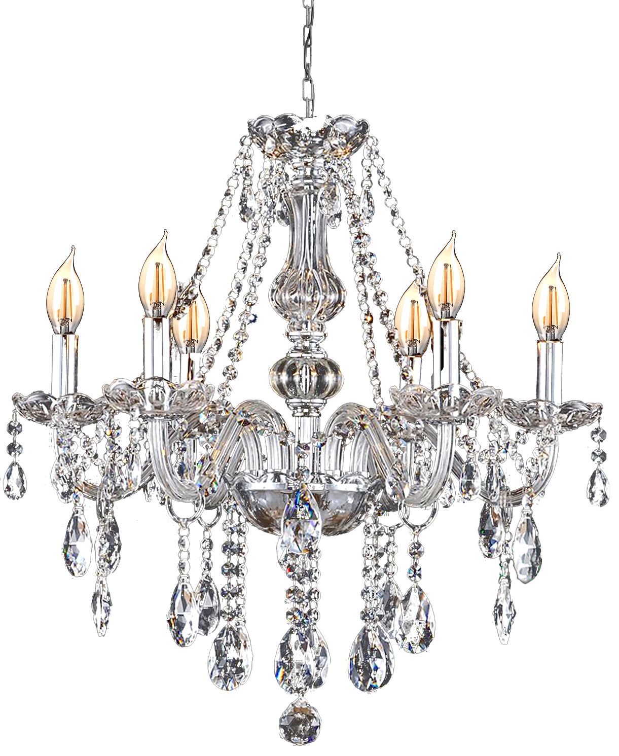 Candelabru cu lampă de cristal 392183  1