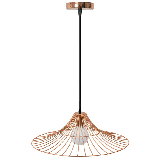 Lampa De Tavan Suspendabila Plata Rotunda Loft Roz Aurie APP483-1CP  1