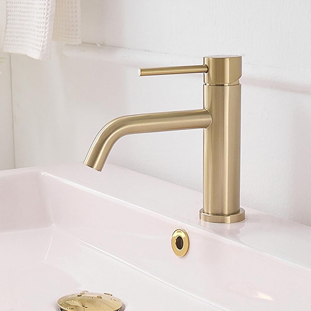 Robinet pentru lavoar Rea Lungo Gold Brush 2