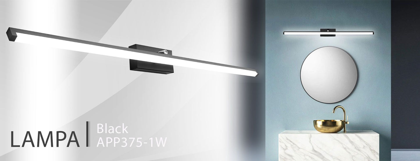 APLICA de baie LED pentru oglinda 20W 100CM APP375-1W negru  8