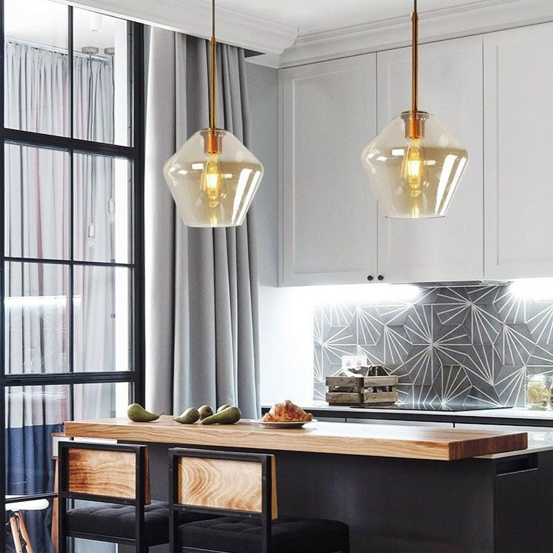 Plafoniera Din Sticlă APP439-1CP Amber  8