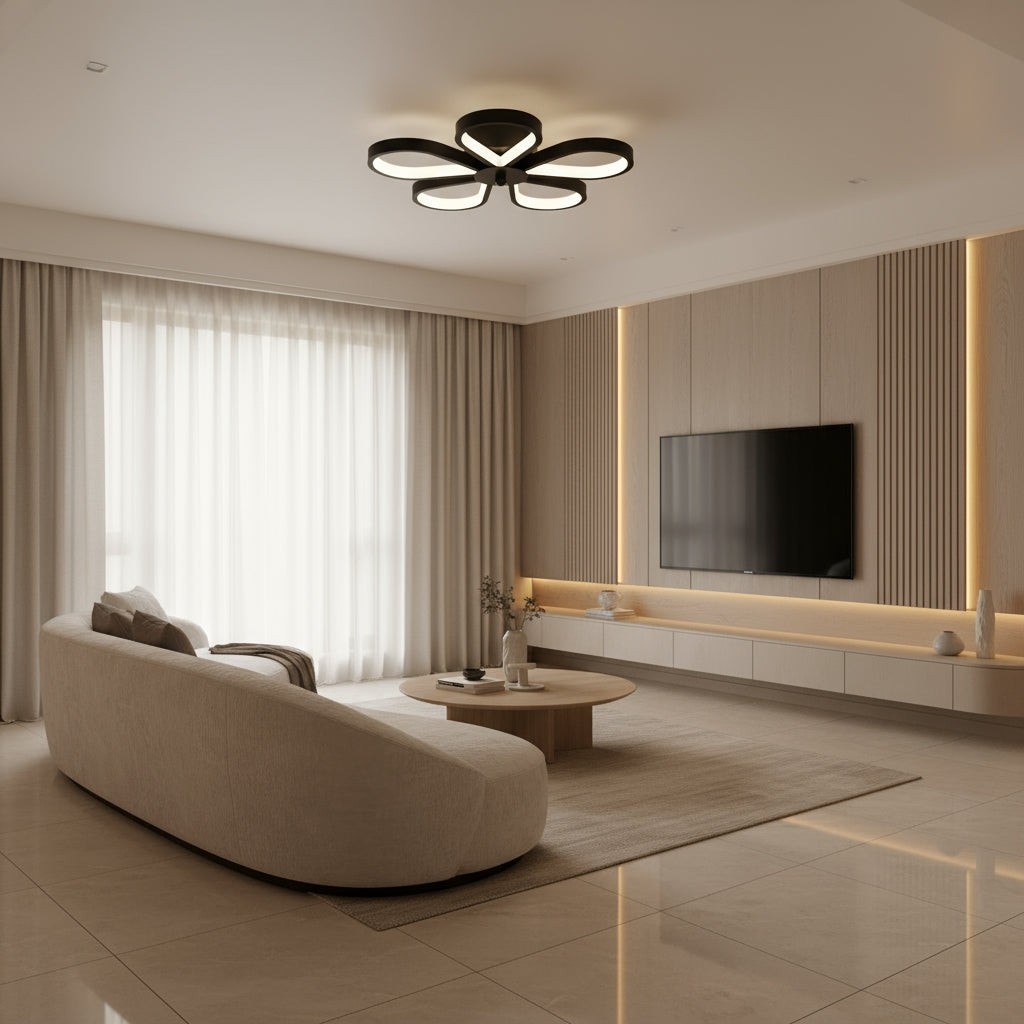 Lampă De Tavan Lhj075-c Black/white Led  2