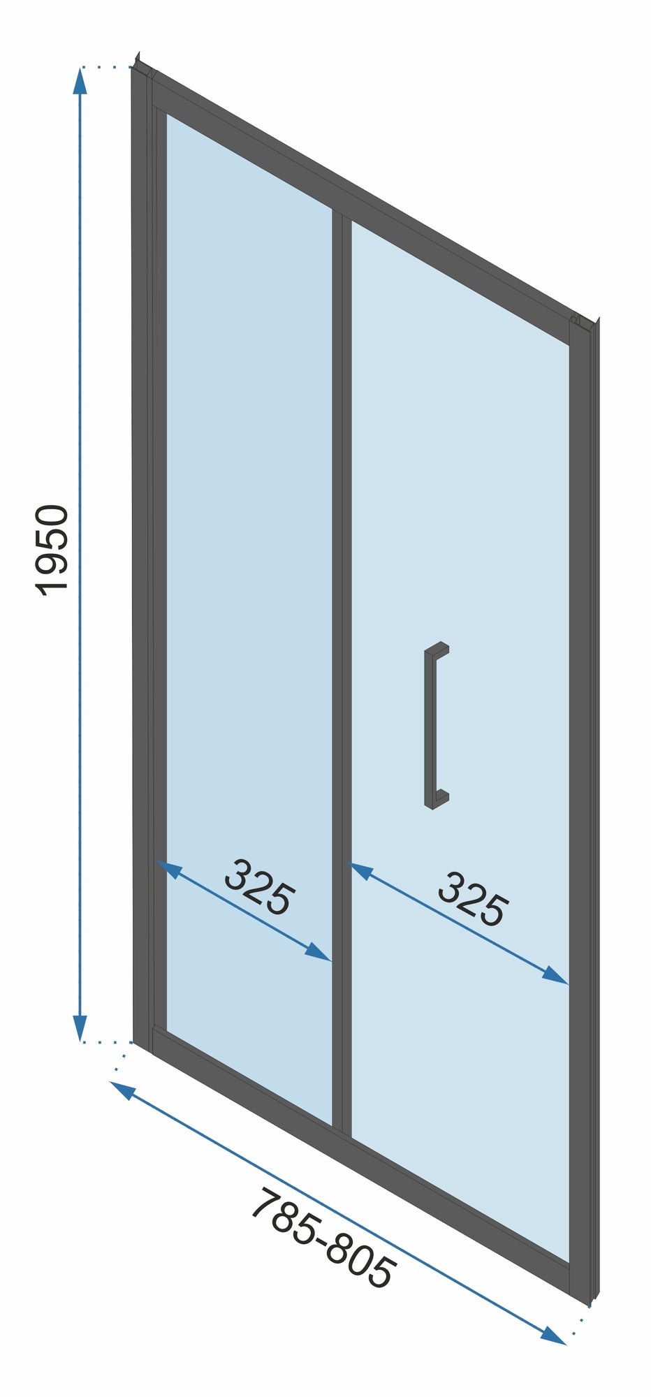 Cabina dus De colt Rapid Fold Usa:100 x Perete:100 6