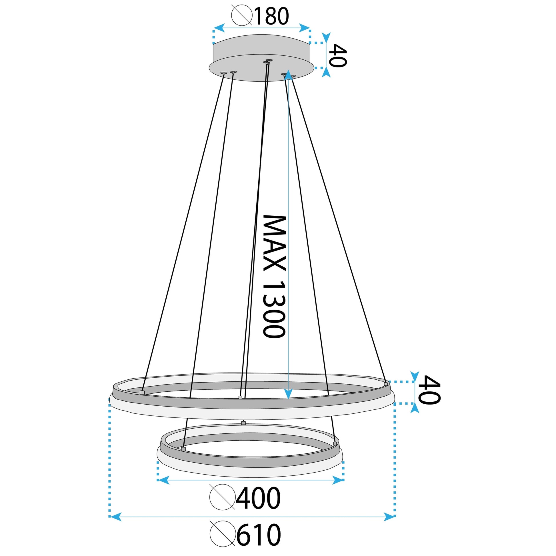 Lampa Wisząca Lhj043-cp2 Gold  3
