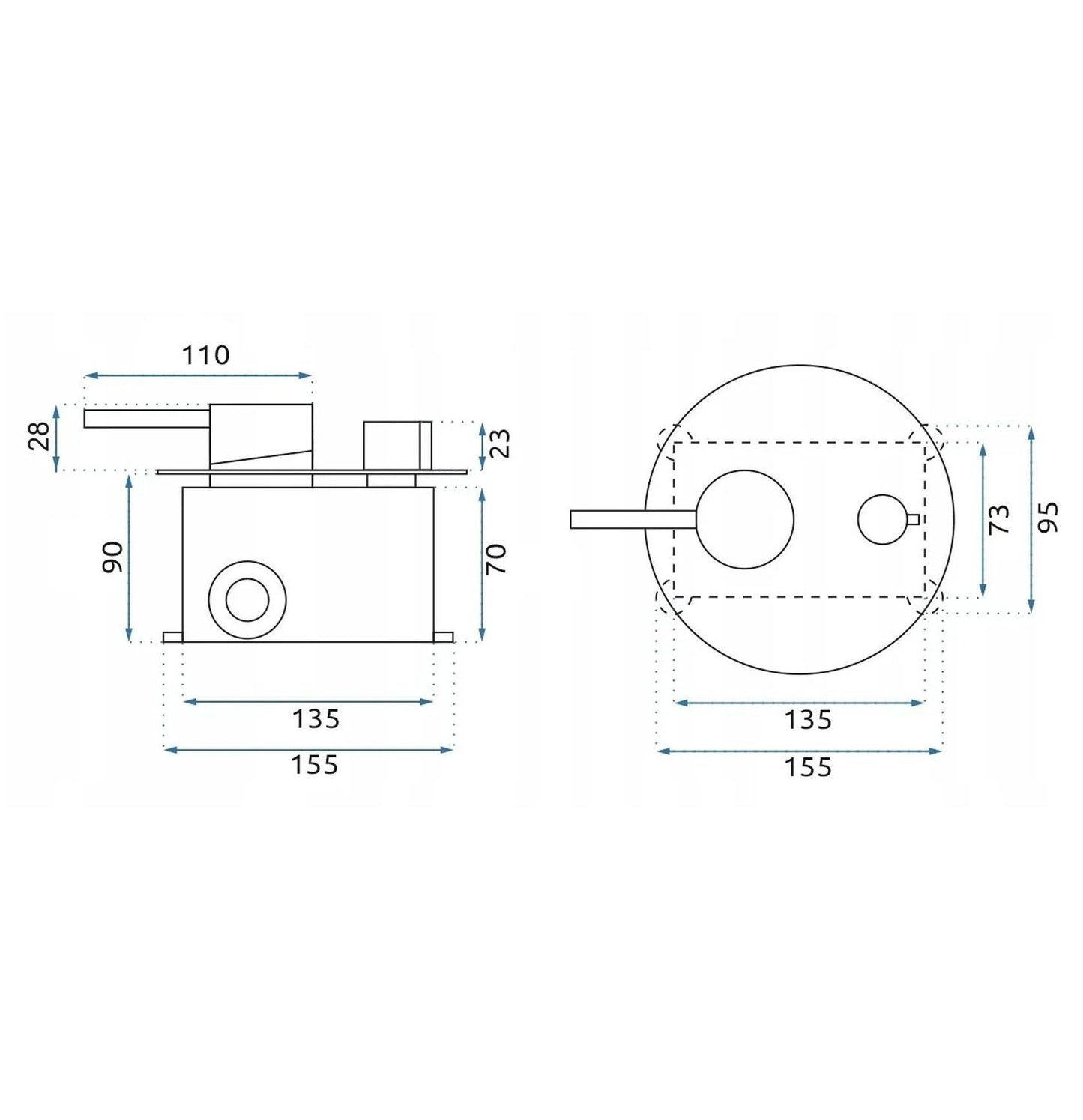 Set De Dus Incastrat Rea Argon Brush Copper + Box  6