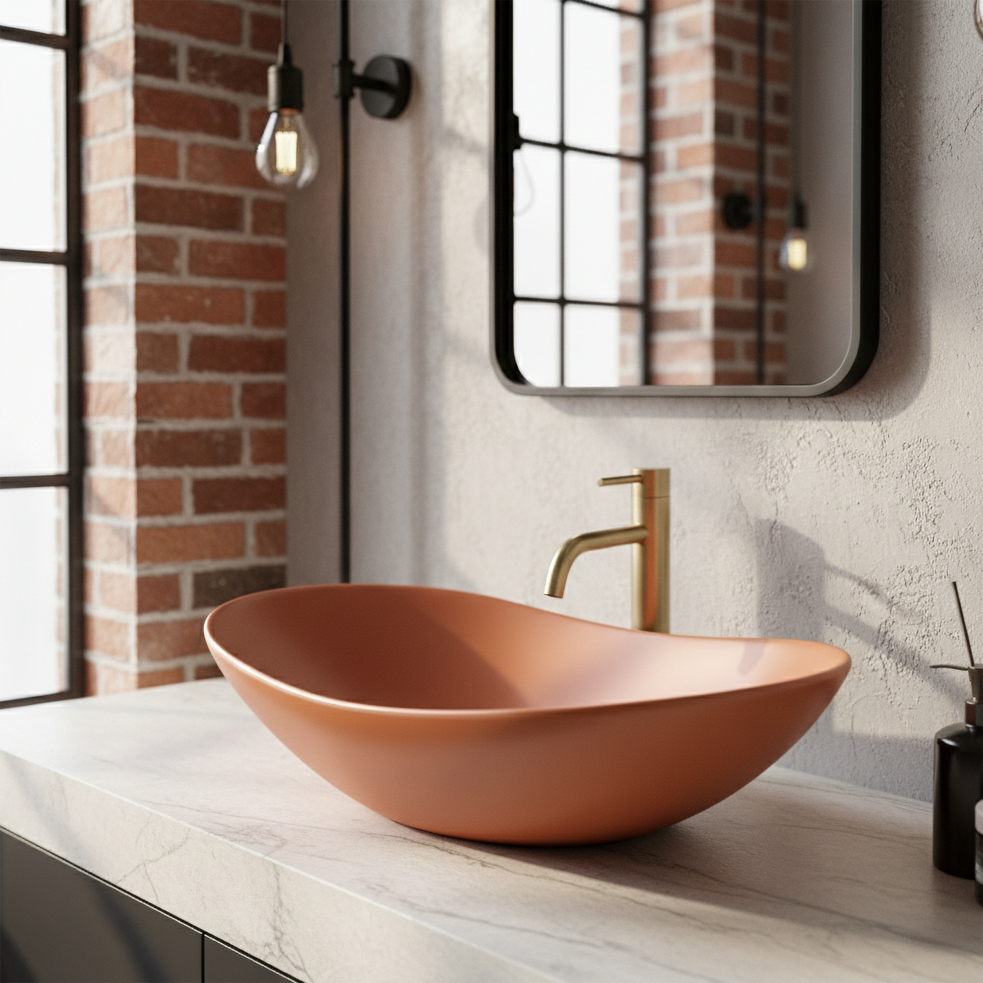 Lavoar pentru blat Rea Royal Cinnamon Matt  6