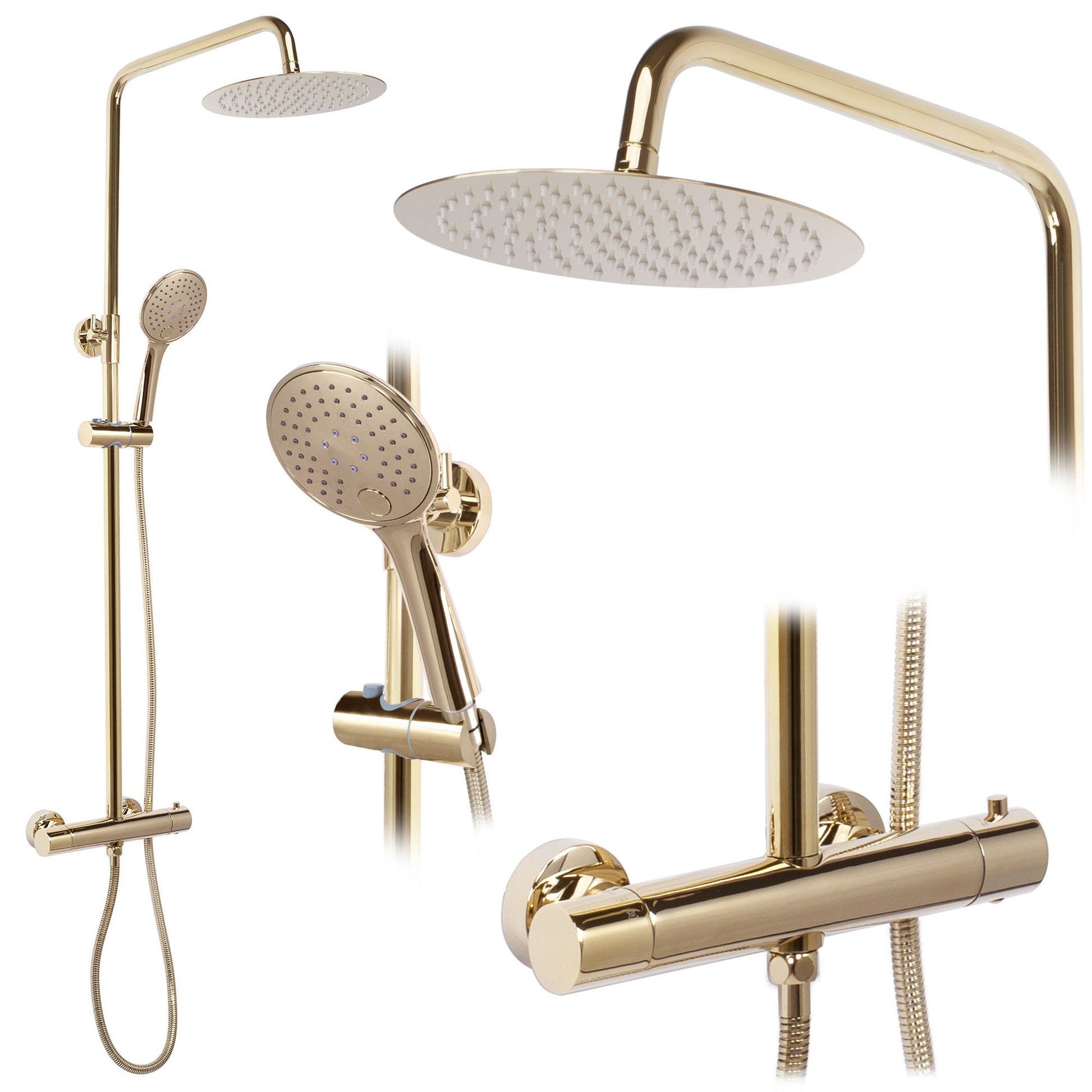 Set de duș cu termostat REA VINCENT GOLD  1