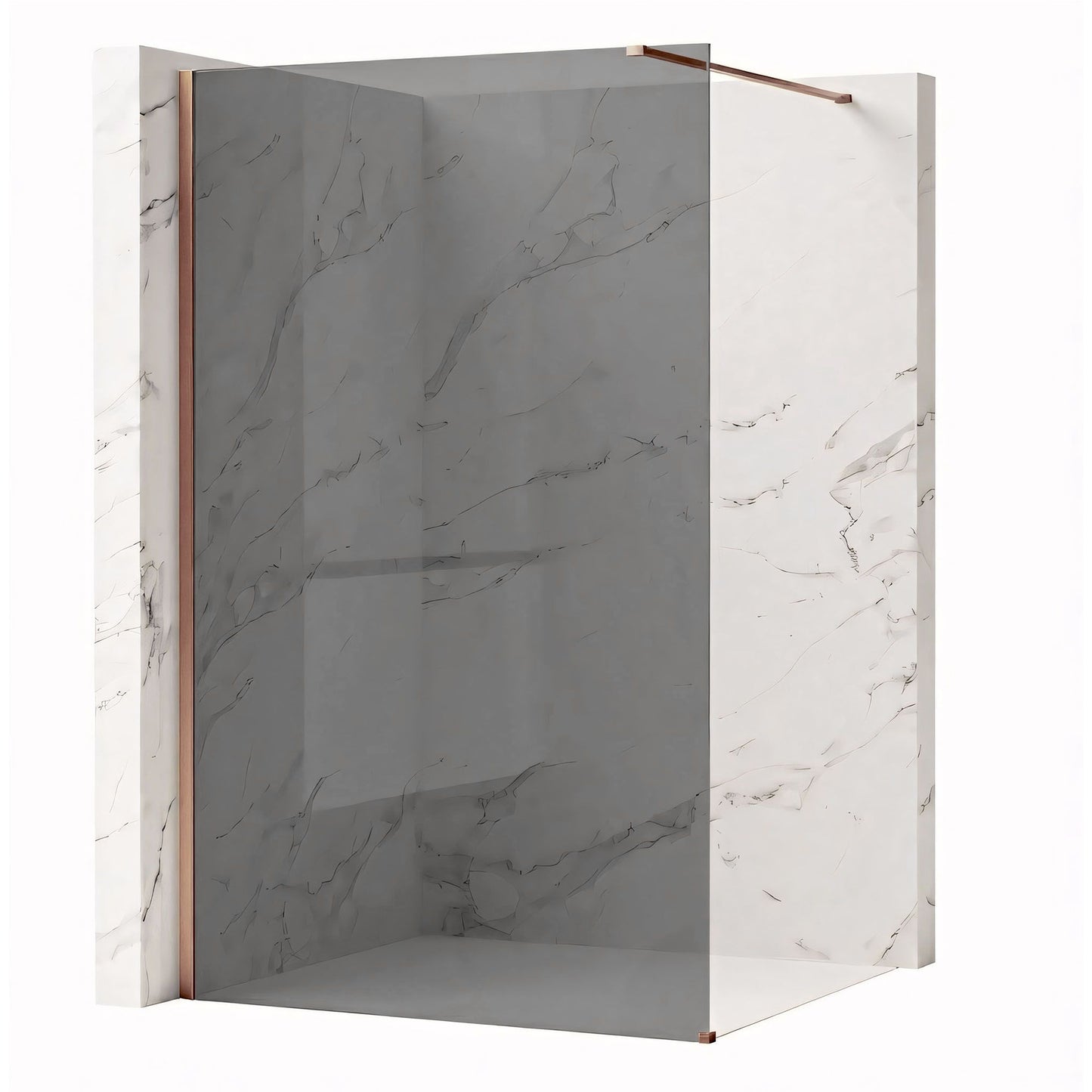 Paravan de dus Rea Flexi Grey / Brush Copper 110  15