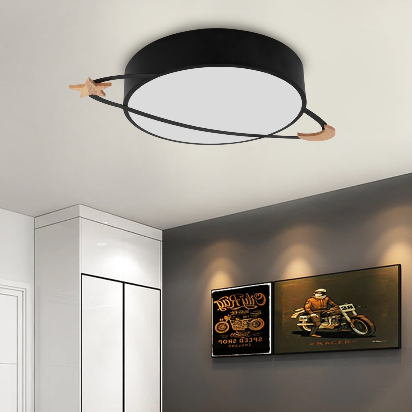 Lampa Plafoniera Moon Black App864-c  6