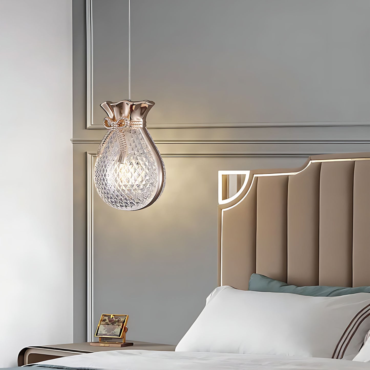 Lampă Suspendată De Tavan Lhj107-1cp Light Rose Gold  2