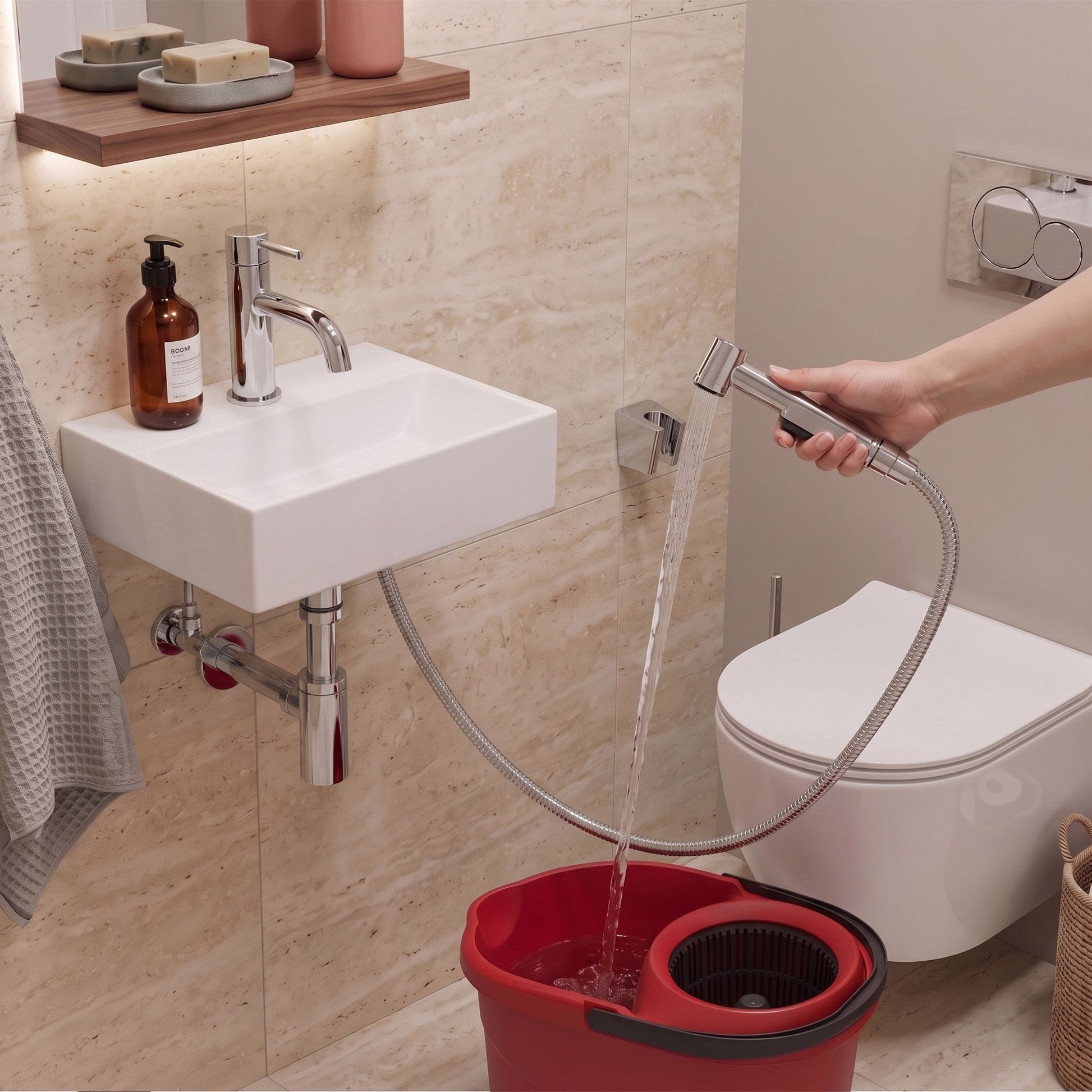 Baterie Lavoar Cu Bidetta Rea Lungo Chrome 8