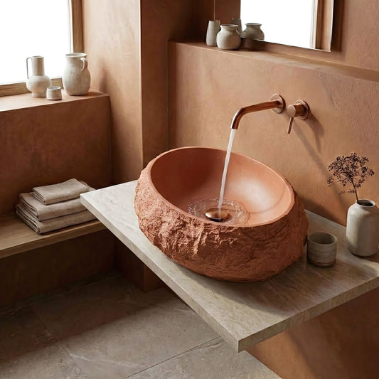 Lavoar pe blat Mika Terracotta  1