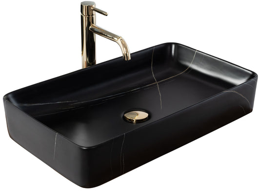 Lavoar pentru blat Denis Black Stone Matt 1