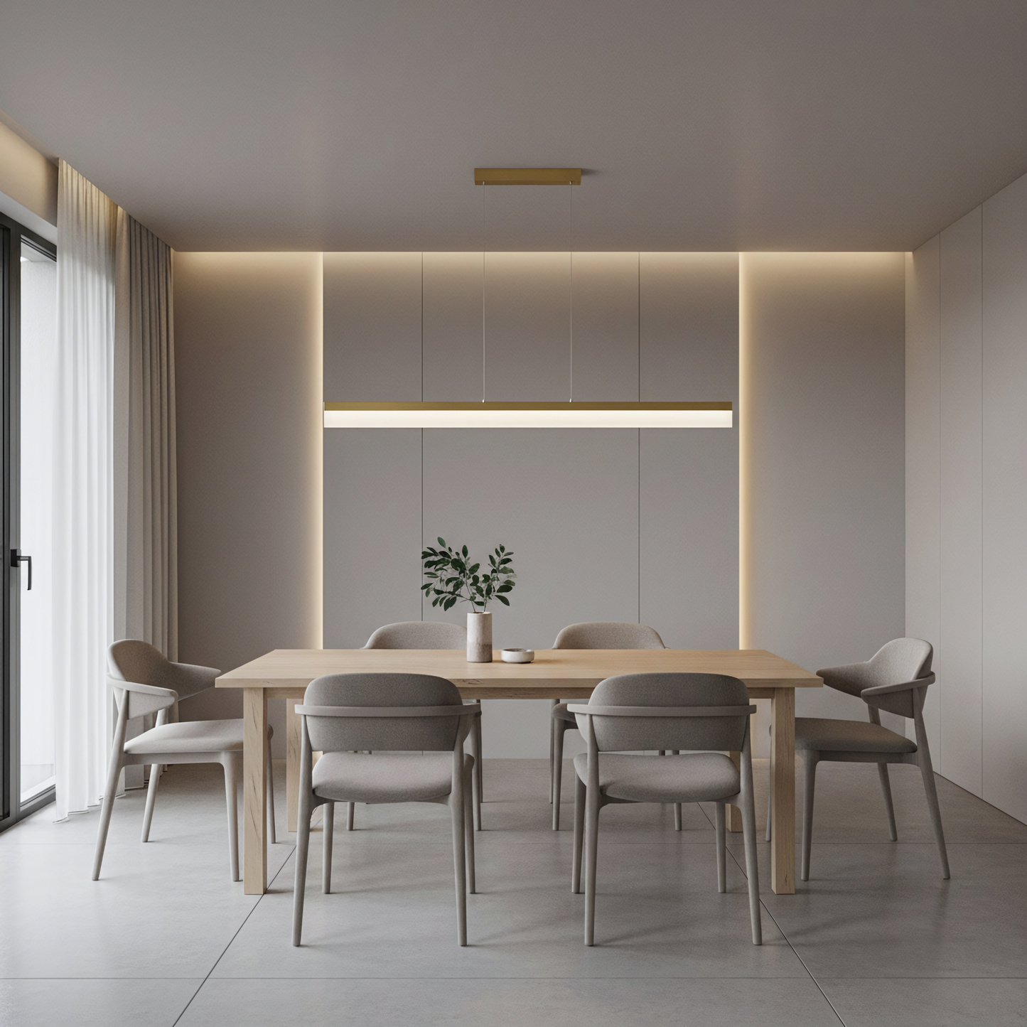 Lampă Suspendată Led App1694-cp 120 Cm Brush Gold  7