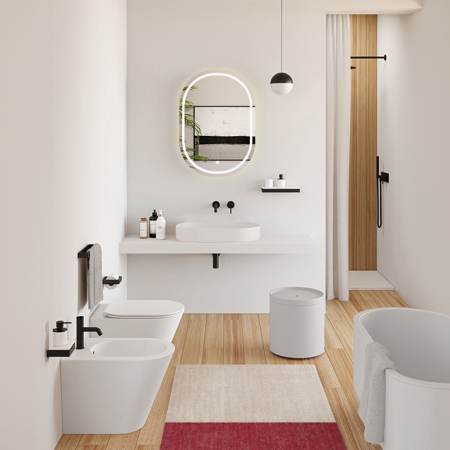 Lavoar pentru blat IRIS 71 CM White 7