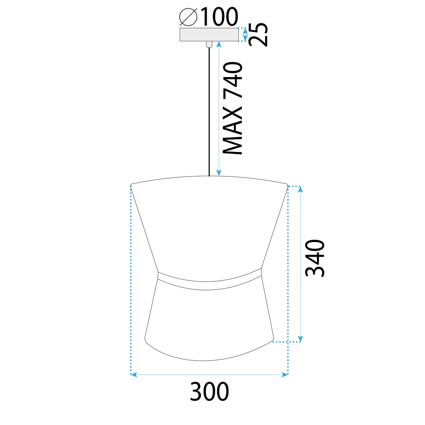 Lampă Suspendată APP1504-1CP White  7