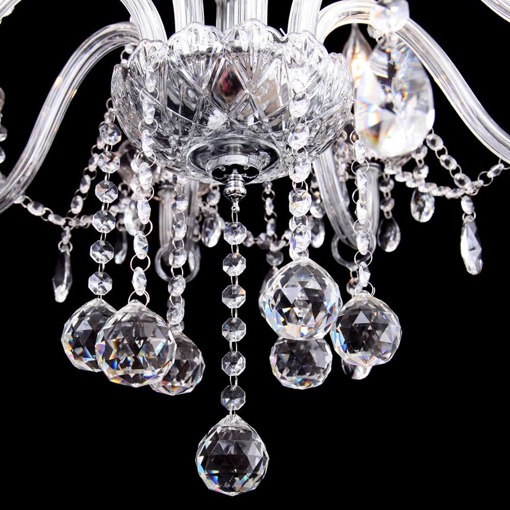 Candelabru cu lampă de cristal 300 750  10