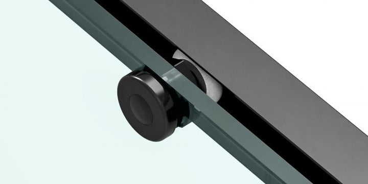 Cabina De Dus Solar Black Mat 100x80cm cu cadita Savoy black 6