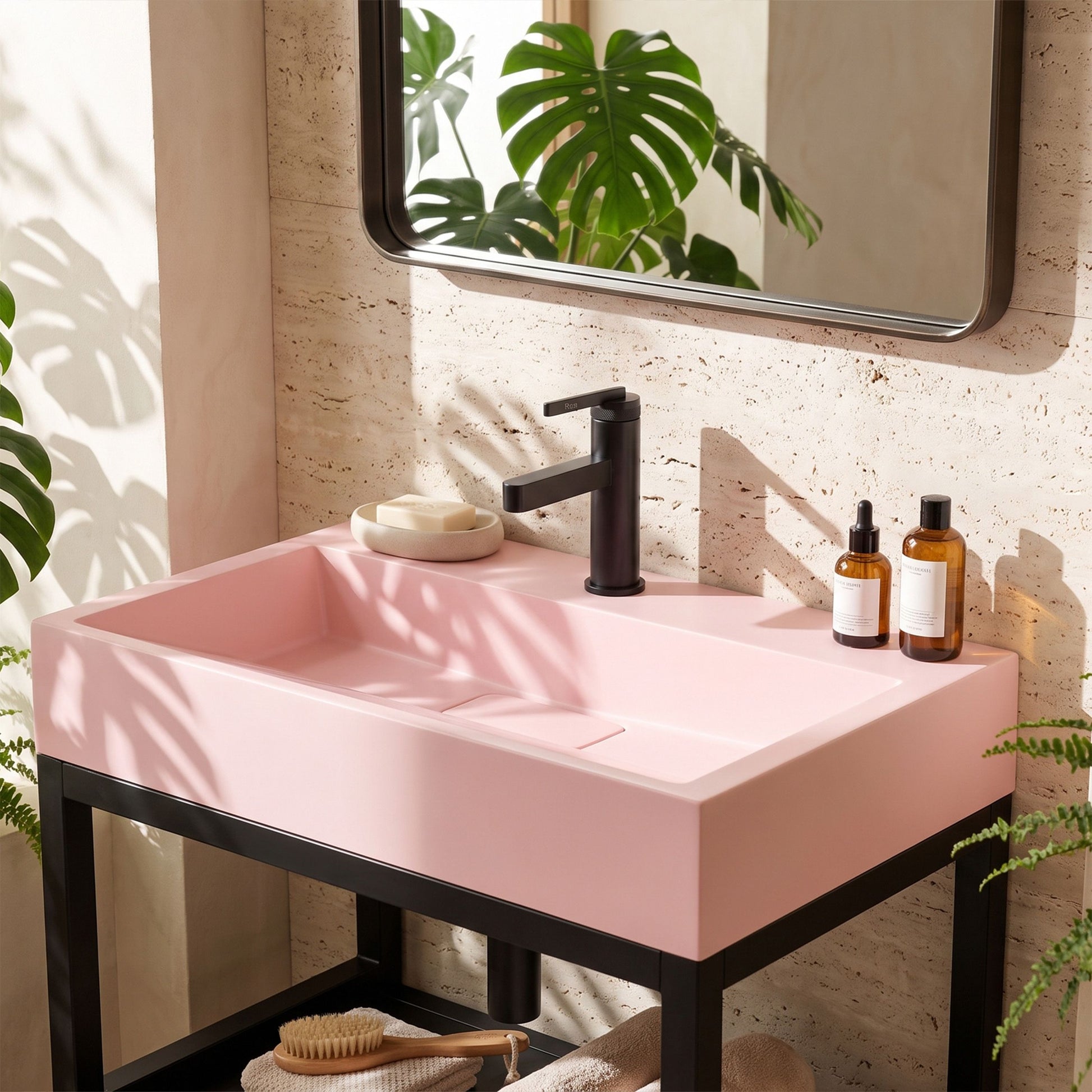 Lavoar Pentru Blat GOYA PINK 50CM + Cadru 5