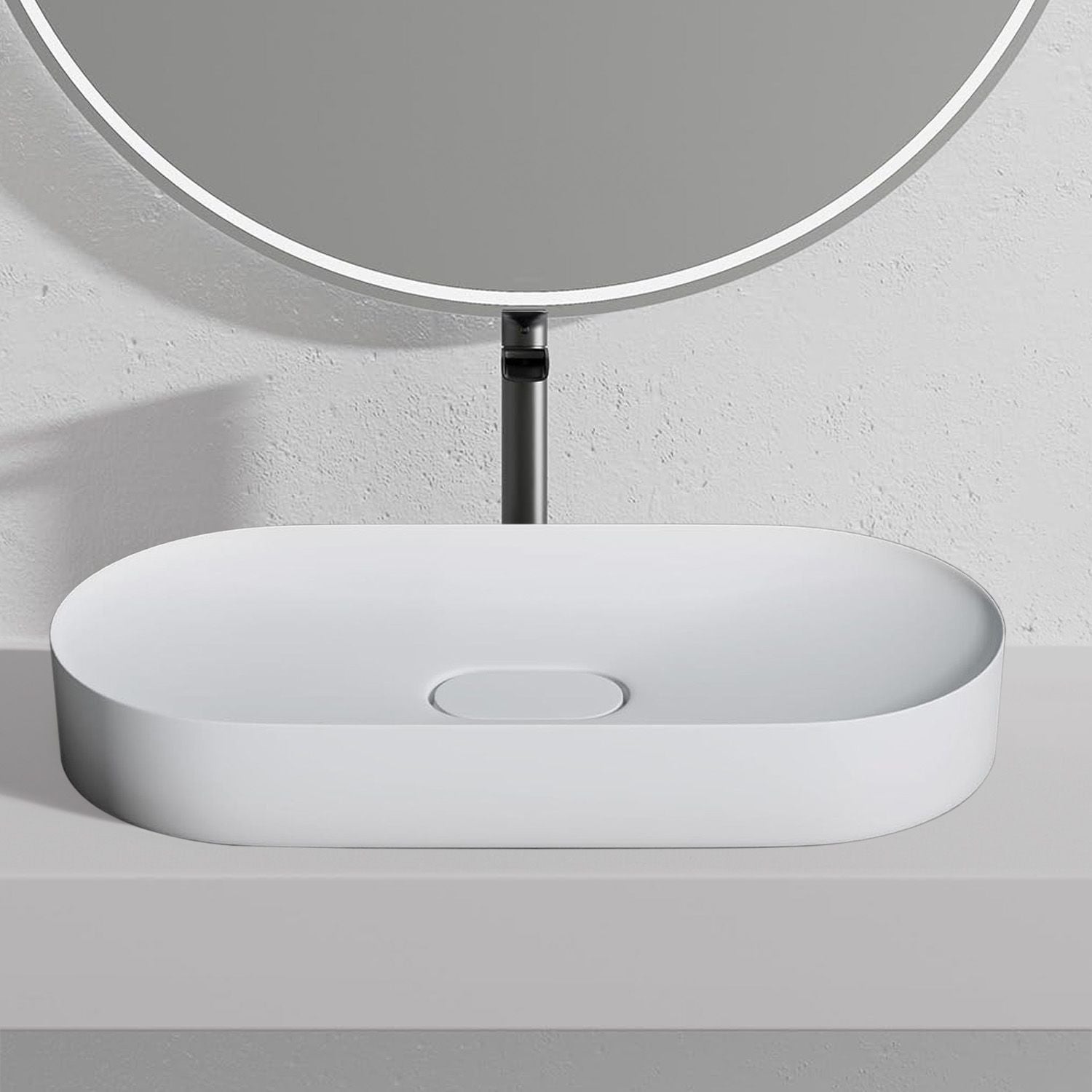 Lavoar pentru blat IRIS 71 CM White 2