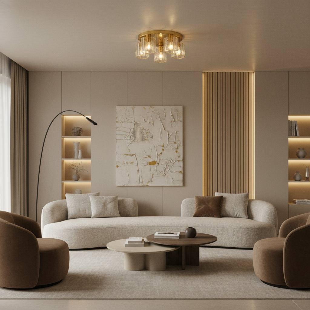 Lampă De Tavan Ebt024-5c Gold  4