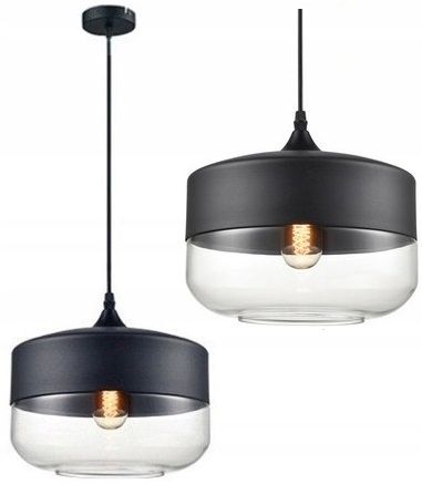 Lampa DE TAVAN SUSPENDABILA din sticla Zenit D Black  1