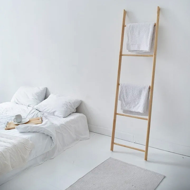 Raft Pentru Carti Înalt Bambus 186cm  6