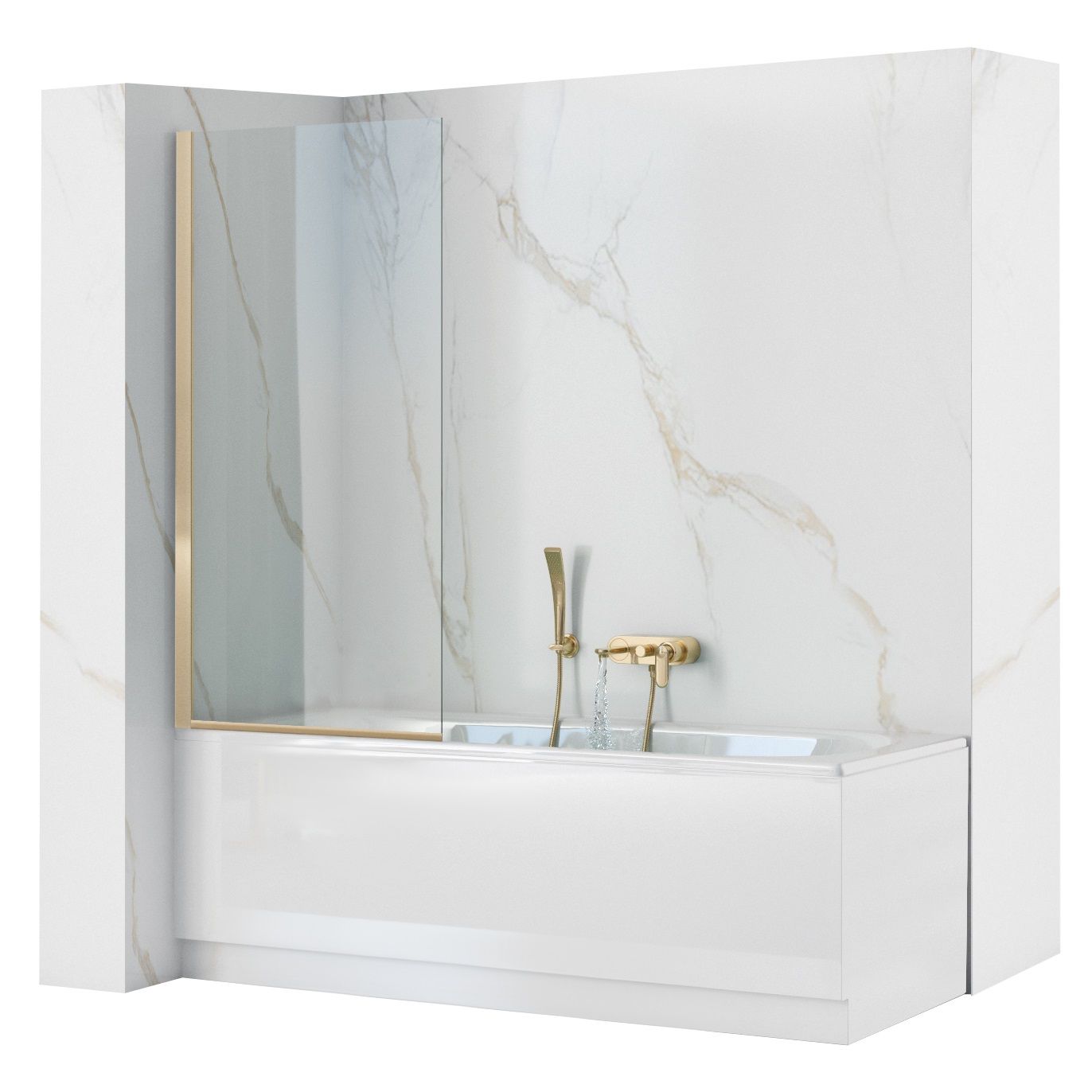 Paravan pentru cada Rea Elegant Gold 80 1