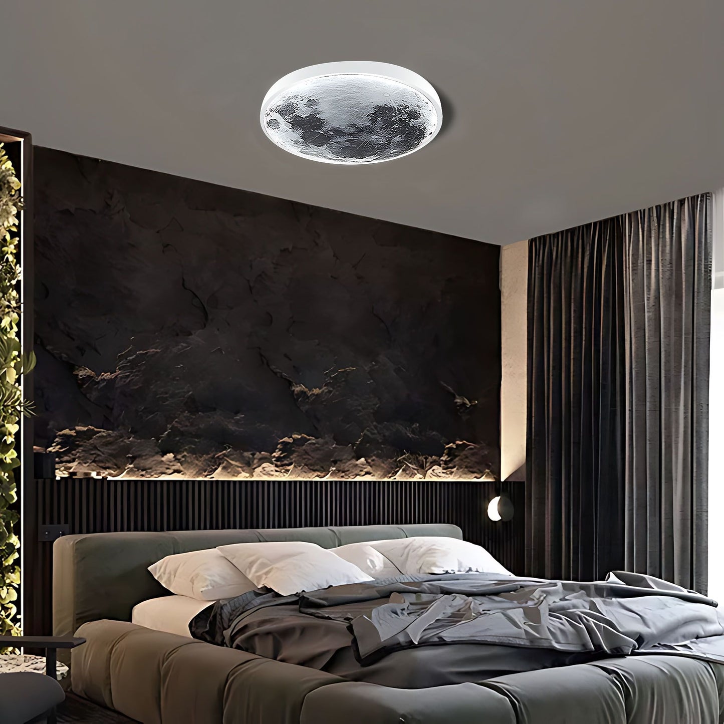 Lampă De Tavan App1806-cw Moon Led White  10