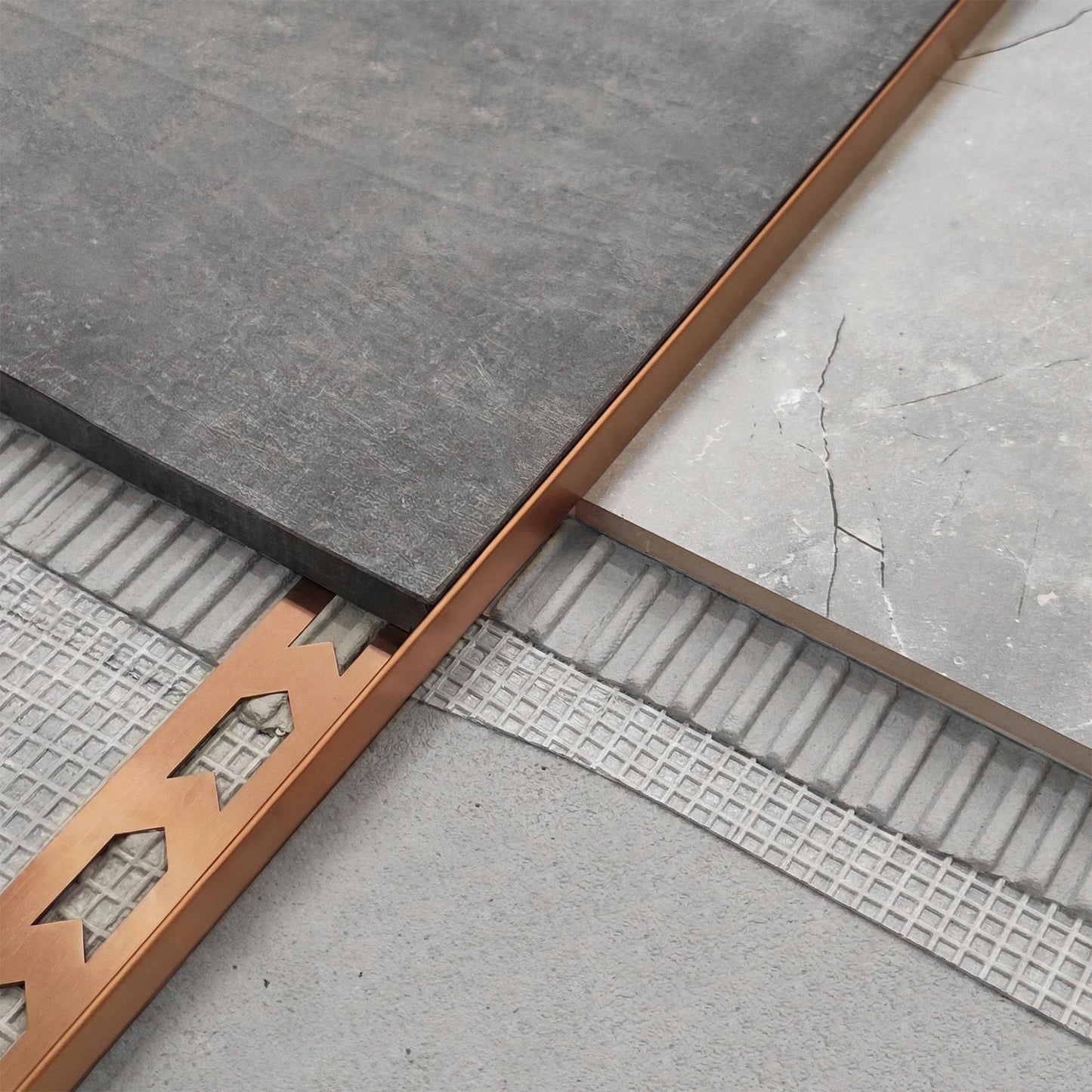 Profil de panta cadita de dus 120cm Brush Copper dreapta 3