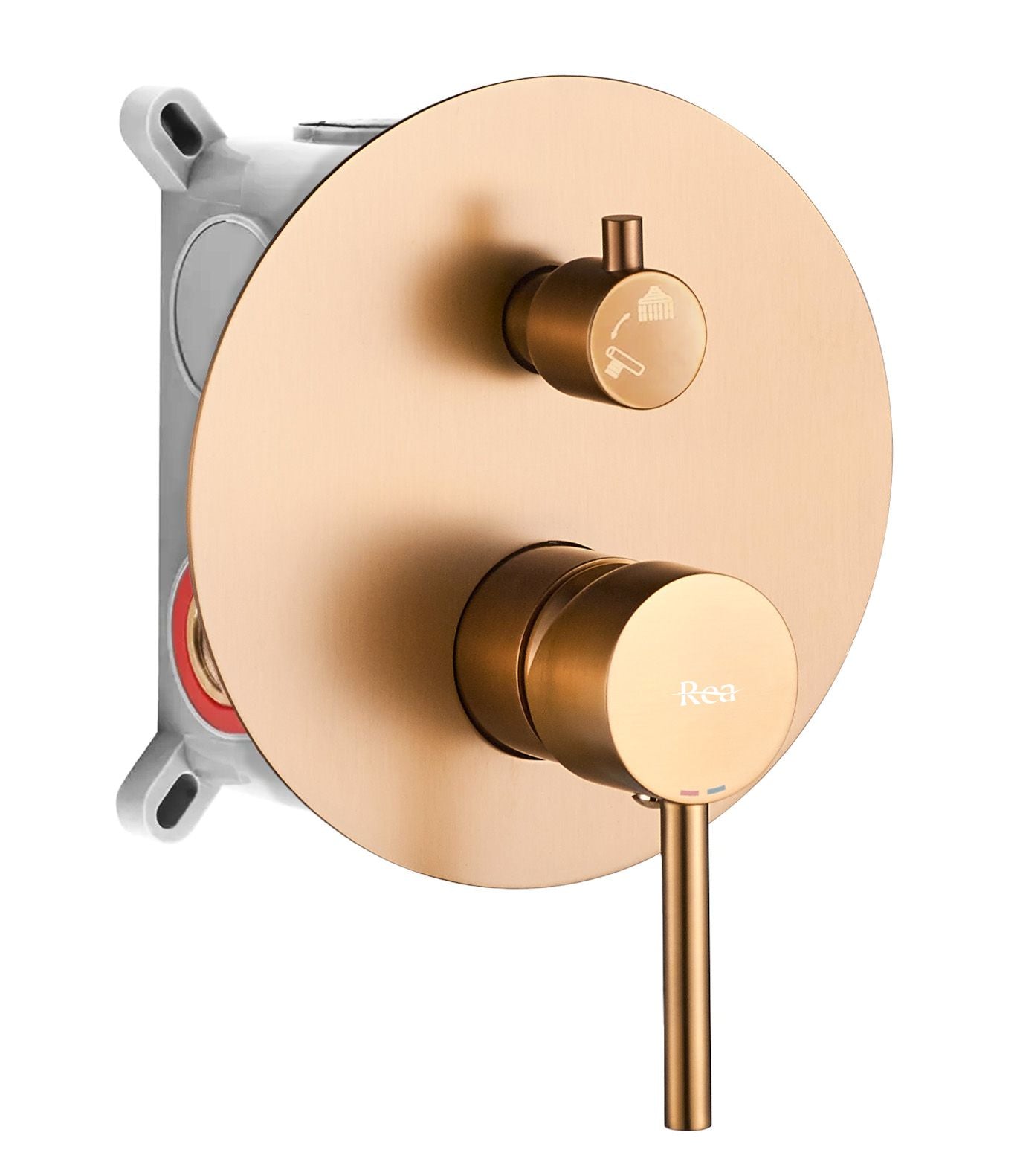 Set de dus incastrat Rea Lungo Copper Brush + BOX 2