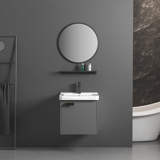 Set Mobilier De Baie Cu Lavoar Molly 40cm Grey  1