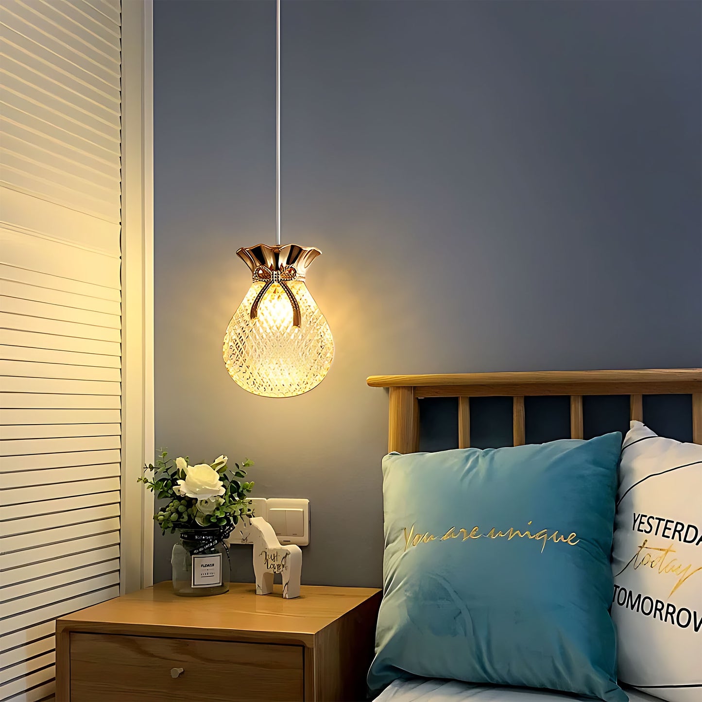 Lampă Suspendată De Tavan Lhj107-1cp Light Rose Gold  14