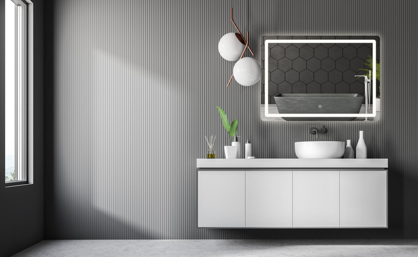 Oglindă LED 80x60cm P10407  6