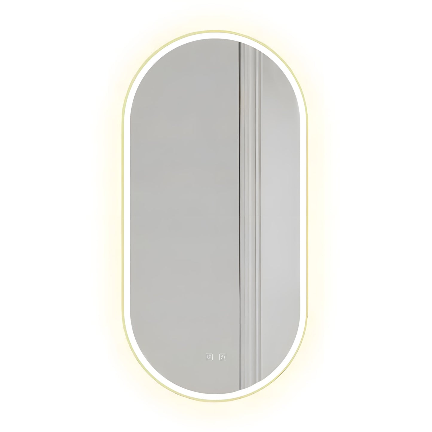 Oglindă LED OVL 50x100cm Gold  1