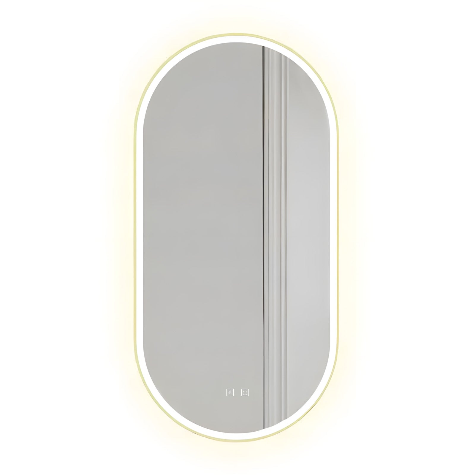 Oglindă LED OVL 50x100cm Gold  1